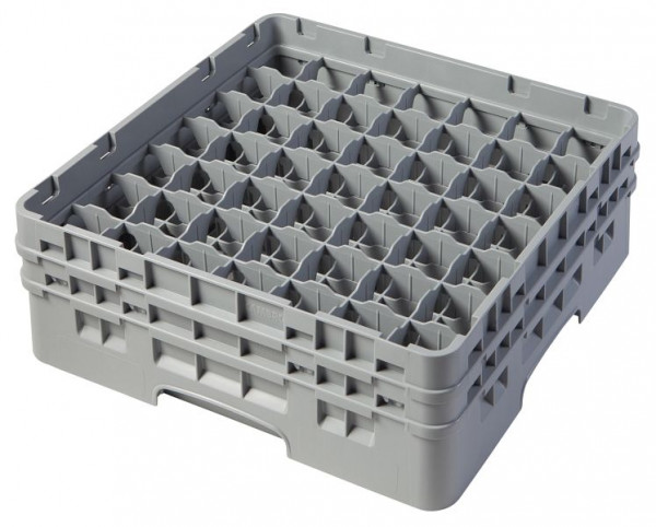 Cambro Spülkorb mit 49 Fächer Camrack® 13,3 cm Soft Grau, 49S434151