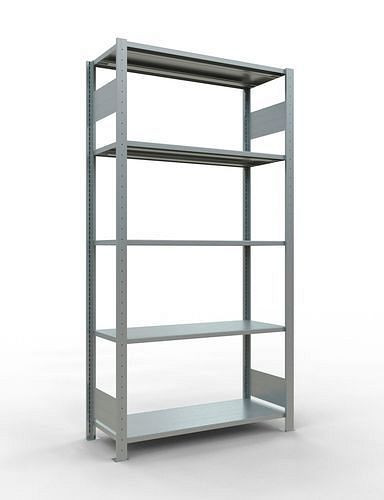 Schulte Fachbodenregal, Grundfeld, 5 Lagerebenen, Fachlast 150 kg, 1060 x 436 x 2000 mm, 278791