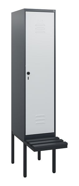 C+P Umkleidespind Classic PLUS, 1950x400x815mm, 7016/7035, Drehriegel, 0800405-12 S10043