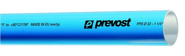 Prevost PPS - Aluminium-Rohr für Druckluft (Blau), Rohraußen-Ø= 25 mm, Länge= 6 m, PPS TUB25L6