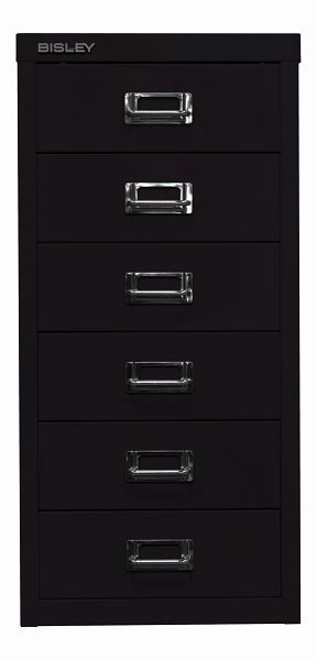Bisley MultiDrawer, 29er Serie, DIN A4, 6 Schubladen, schwarz, L296633