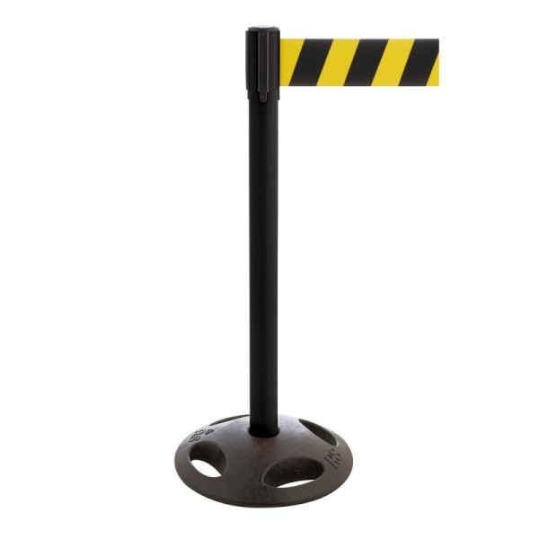 Stein HGS Personenleitsystem -P-Line Maxi-, schwarz, schwarz/gelb diagonal (schraffiert), mit magnetischem Gurtendstück, 34175j-1704