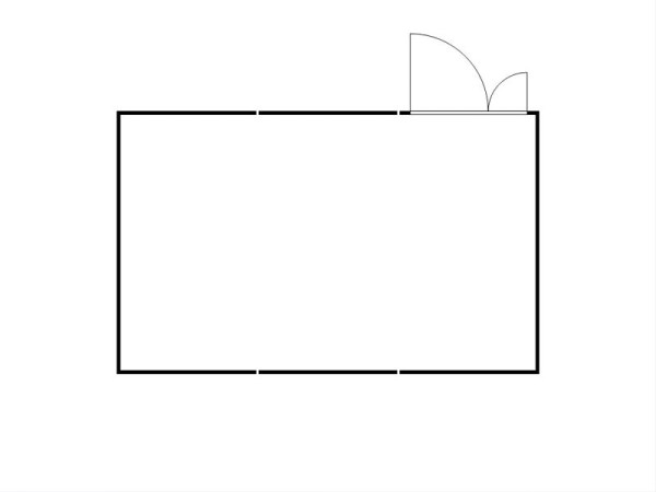 FLADAFI Materialcontainer-Kombination MC 1460, verzinkt, zerlegt, ohne Boden, Doppelflügeltür (asymmetrisch) auf der 6 m Seite, F14630204