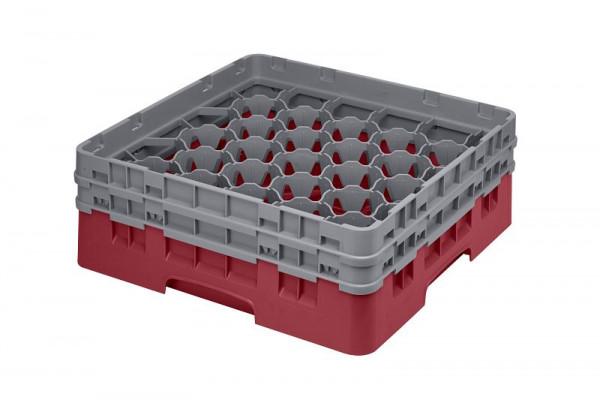 Cambro Spülkorb mit 30 Fächern Camrack® 13,3 cm maximale Höhe, Farbe: Preiselbeere, 30S434416