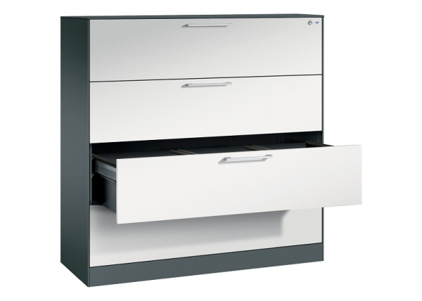 C+P Hängeregistraturschrank Asisto, H1310xB1200xT435mm, 7016/7035, 146021-413 S10183