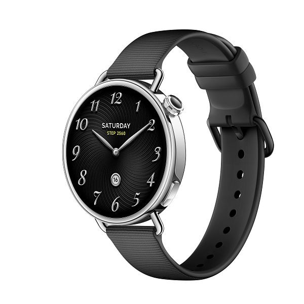 Xiaomi Smartwatch Watch S4 41mm Fluorkautschuk Band Schwarz, BHR07VRGL