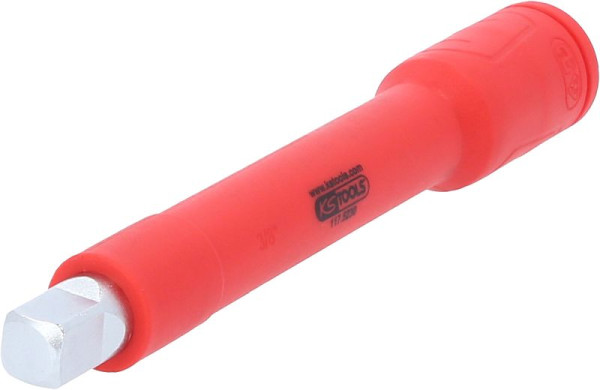 KS Tools 3/8" Verlängerung mit Schutzisolierung und Schraubenarretierung, 125 mm, 117.5231
