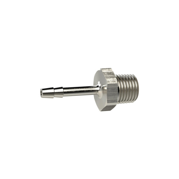 Riegler Einschraubschlauchtülle, R 1/2, für Schlauch LW 8, SW 24, Messing vernickelt, 134204