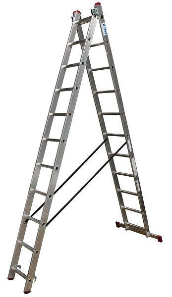 Krause Corda Mehrzweckleiter 2x11 Sprossen, 30221, 4009199030221