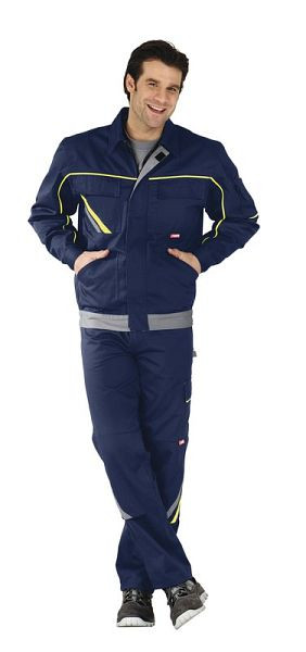 Planam Visline V2 Bundjacke, marine/gelb/zink, Größe 24, 2483024