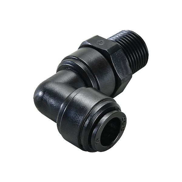 timmer B-WEdk-8-1/8-KU-H2O, Winkel-Einschraubverschraubung konisch, aus Kunststoff, drucklos einstellbar, für Wasser, VE: 10 Stück, 03080414