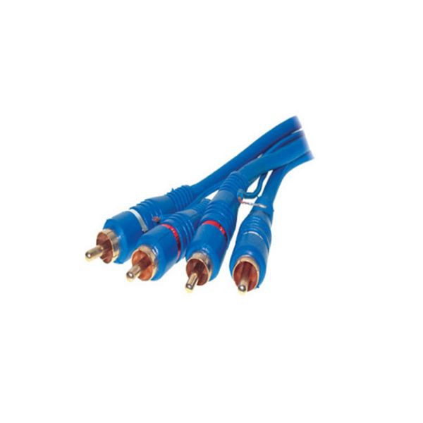 S-Conn 2 Cinchstecker auf 2 Cinchstecker, vergoldet, 5,0m, 40505
