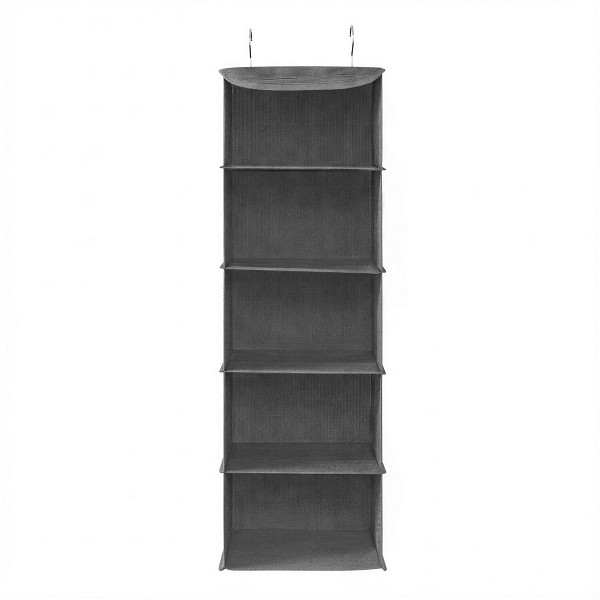 SONGMICS Kleiderschrank-Organizer, Schiefergrau, 30x30x90 cm, RYCH06G