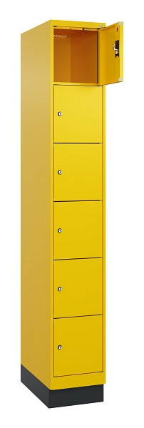 C+P Schließfachschrank Evolo PLUS, mit Sockel, 6 Fächer, 1950x300x500mm, 1023/10, 049020-106 S10022