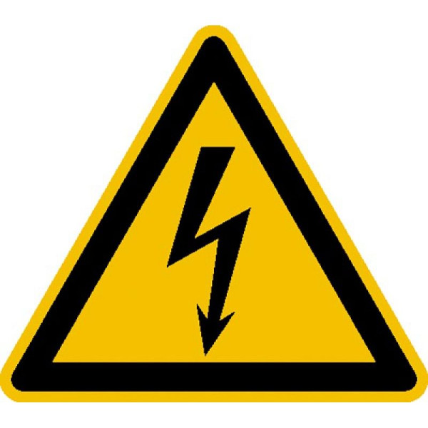 Stein HGS Elektrokennzeichnung/Warnschild, Warnung vor elektrischer Spannung, Folie, selbstklebend, 25 mm, 500er-Rolle, 31.0189
