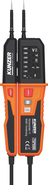 Kunzer Spannungsprüfer mit LED Anzeige DC: 12V/24V/50Hz AC: 120V/690V, 7SP690
