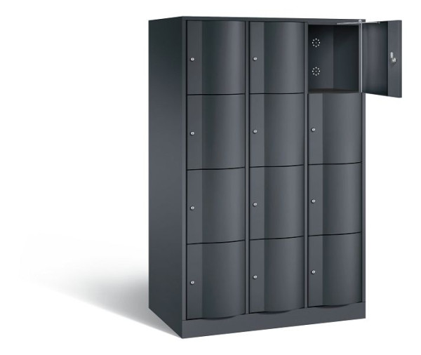 C+P XL-Schließfachschrank Resisto, H1950xB1148xT640mm, Farbe: Schwarzgrau, 8470-373 S10032