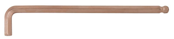 KS Tools BERYLLIUMplus Innensechskant-Winkelstiftschlüssel, lang 5 mm, mit Kugelkopf, 962.0462