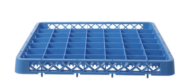 Hendi Aufsatz für Geschirrspülkorb, LxBxH: 500x500x45 mm, 49 Fächer 62x62 mm, 877500