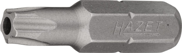 Hazet 5-Stern Bit, Sechskant massiv 6,3 (1/4 Zoll), Innen-5-Stern Profil mit Zapfen, 27H, 2225-27H