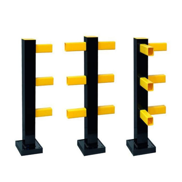 Stein HGS Rammschutzgeländer -Hybrid- Standpfosten, Eckpfosten / für den Außenbereich, verzinkt und kunststoffbeschichtet, 36898