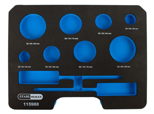 Stahlmaxx Schaumstoffeinlage für die Prüf-Adapter, XXL-115988S