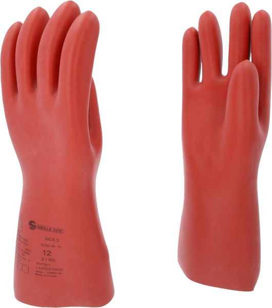 KS Tools Elektriker-Schutzhandschuh mit mechanischen und thermischen Schutz, Größe 12, Klasse 2, rot, Länge: 360 mm, 117.0095