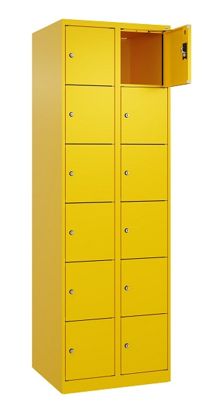 C+P Schließfachschrank Evolo PLUS, 12 Fächer, 1850x600x500mm, 1023/1023, 049000-206 S10022