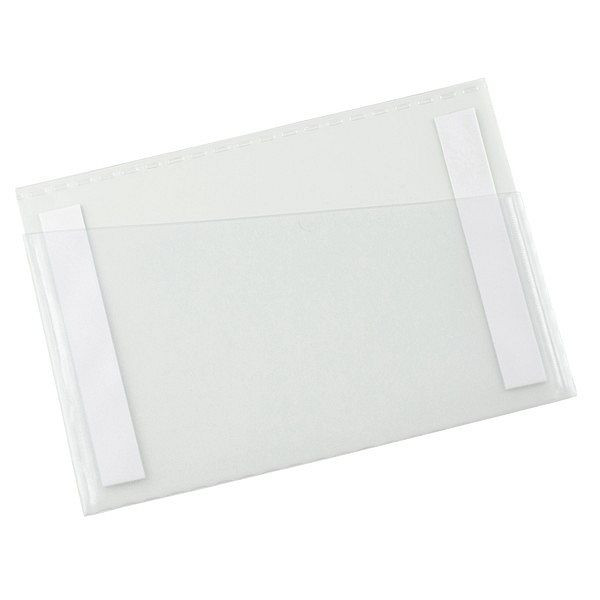 WERO Belegtasche A5 quer, transparent mit zwei Klebestreifen auf der Rückseite, 209040