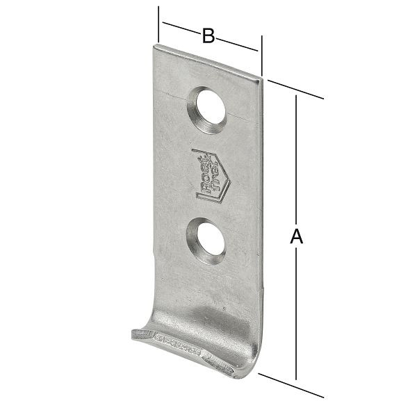 Vormann Schließhaken 46 x 15 mm gerade, VE: 20 Stück, 010008115