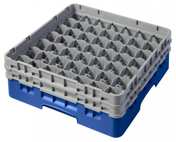 Cambro Spülkorb mit 49 Fächer Camrack® 13,3 cm Blau, 49S434168