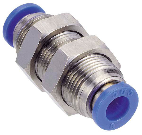 timmer B-GSVM-3-MSv-bl, Gerader Schott-Verbinder Mini-Serie, Schlauch-Ø: 3 mm, Schott-Gewinde: M8x0,75, VE: 10 Stück, 03100106