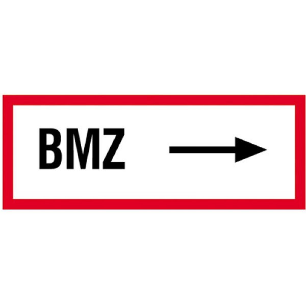 Stein HGS Hinweisschild, BMZ (rechtsweisend), Folie,selbstklebend, 21.2504