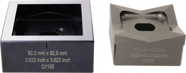ALFRA Blechlocher FormCut - quadratisch - für Stahlblech (S235) 68,0 mm x 68,0 mm, 01308