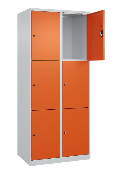 C+P Schließfachschrank Evolo PLUS, 6 Fächer, 1850x800x500mm, 7035/2004, 049000-223 S10002