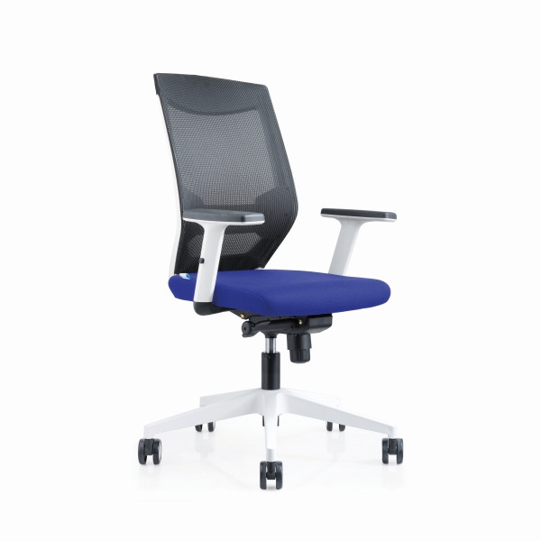 Rocada Bürodrehstuhl Blanca schwarze Netzrückenlehne, blau, 908W-3