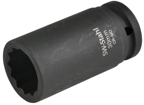SW-Stahl IMPACT-Steckschlüsseleinsatz, 3/4", Zwölfkant, 30 mm, tief, 10186L-30