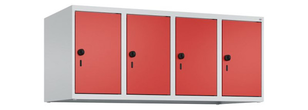 C+P Schrankaufsatz Classic PLUS, Aufsatzschrank, 7035/3020, Drehriegel, 500x1200x500mm, 4 Abteile, 080090-40 S10002