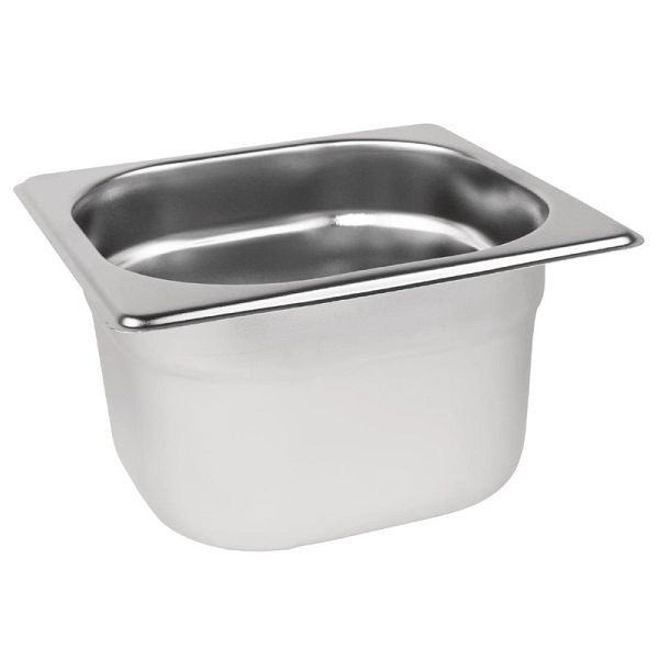 Vogue GN-Behälter Edelstahl 10cm GN1/6, für Kühlschränke, K991