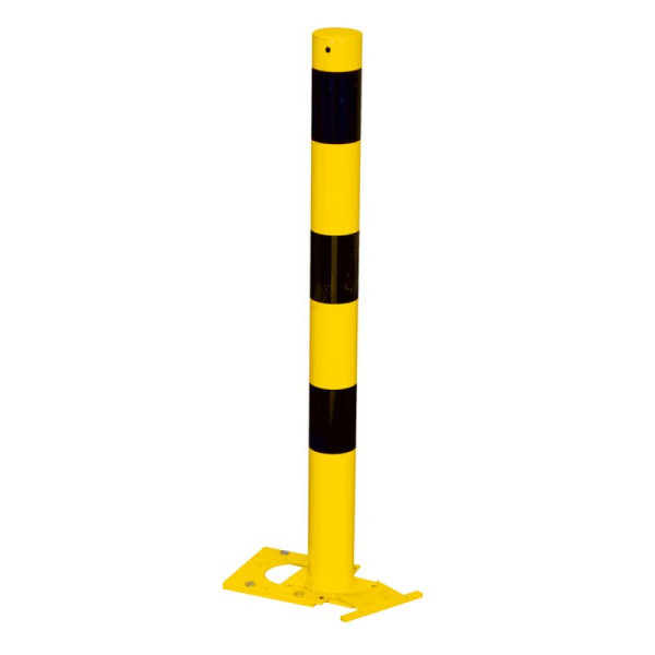 Stein HGS Absperrpfosten -Bollard- Ø 89 mm, 3 Ösen (90°), 489apbg-3