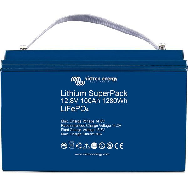 Victron Energy Batterie Lithium SuperPack 12,8V/100Ah-a (M8), 2-67-024906