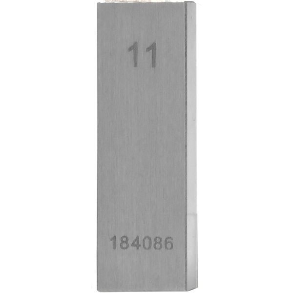 STEINLE Einzel Parallel Endmaß Stahl 11 mm, DIN EN ISO 3650 mit Toleranzklasse: 1, 42020085