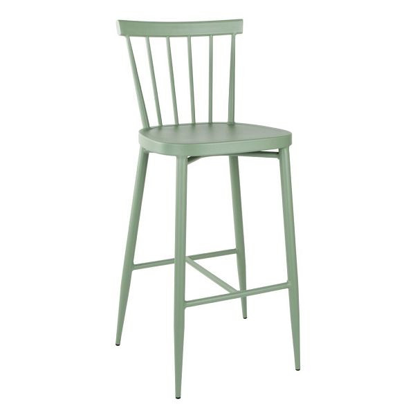 Bolero Windsor Hochhocker aus Aluminium, Grün, 2 Stück, DX689