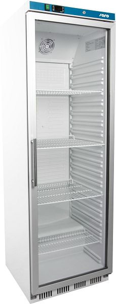 Saro Lagerkühlschrank mit Glastür - weiß Modell HK 400 GD, 323-4035