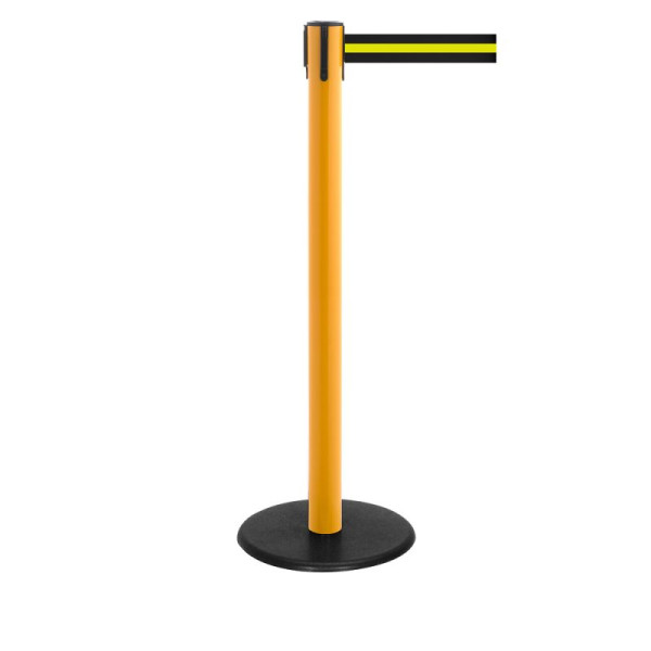 Stein HGS Personenleitsystem -P-Line Famous-, gelb, schwarz/gelb/schwarz waagerecht (gestreift), mit Gurtendstück (Standard), Gurtlänge: 2,3 m, 12801-0502