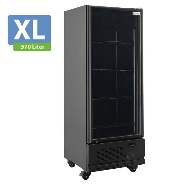 Vaiotec TOPLINE Getränkekühlschrank 1 Tür / 570 Liter XL, "schwarz", 750 x 742 mm, 12724