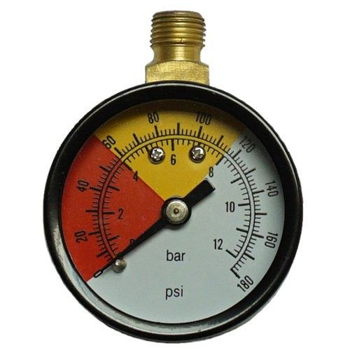 AEROTEC Manometer 12 bar 40 mm - 1/8 Zoll AG oben, 9415269-PS