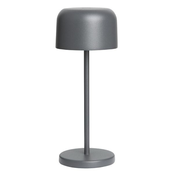 Olympia Siena Tischlampe Runde Kuppel Grau 200mm, HZ203