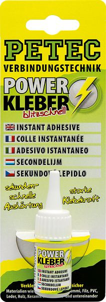 Petec Power Kleber, 10g Sb-Karte, VE: 10 Stück, 93410
