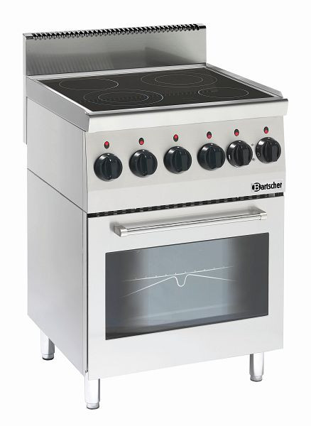 Bartscher Elektroherd B600, 4 Felder, Elektrobackofen, 132870